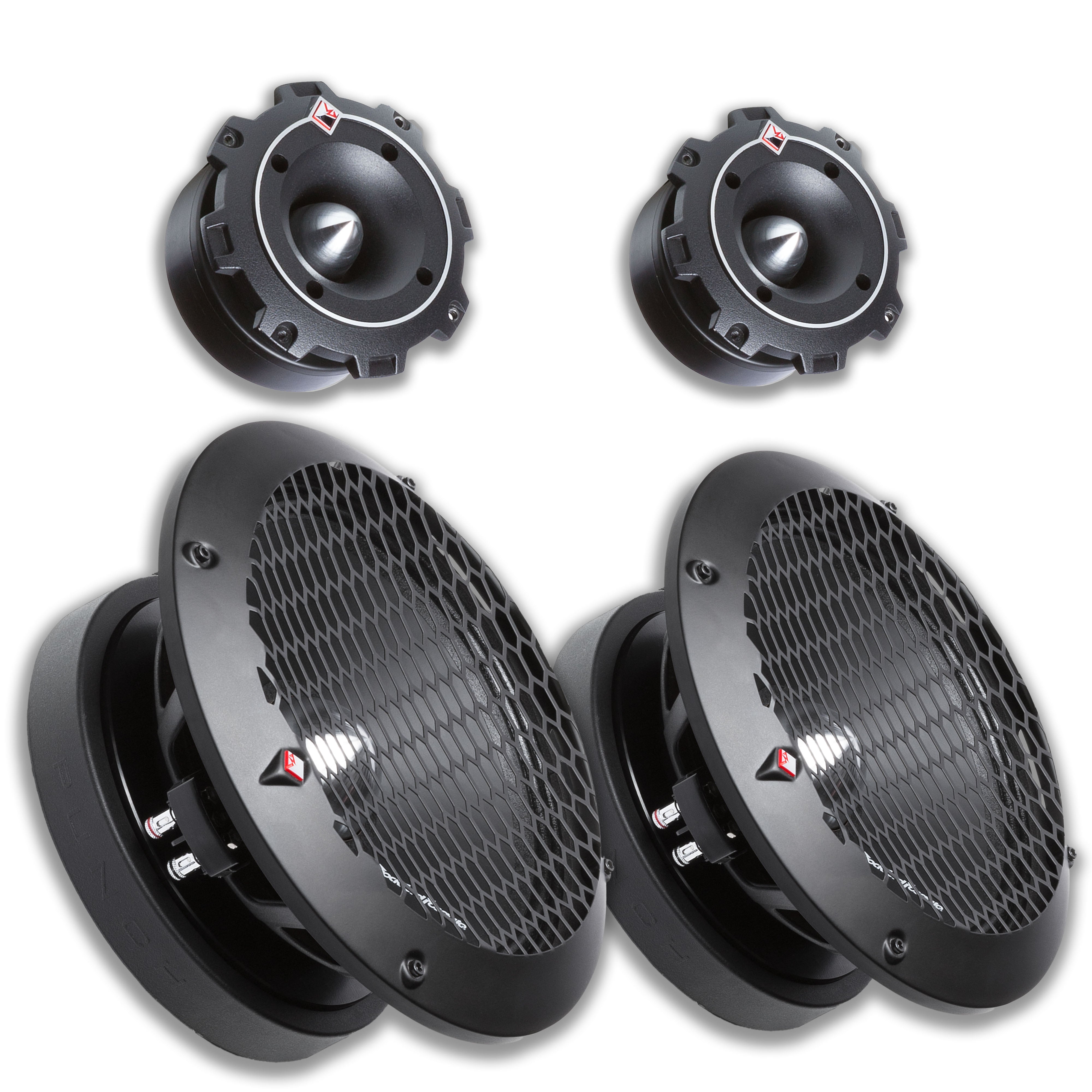 Rockford Fosgate Car Audio Pack 10 Midrange Speakers 1400W & 1