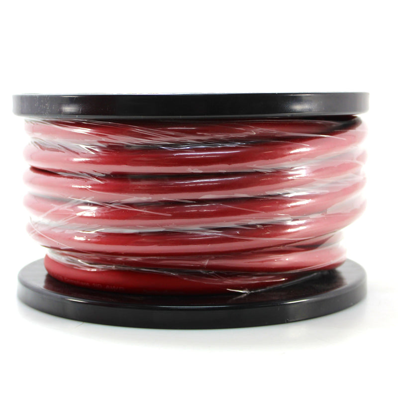 Rockford Fosgate 0 AWG 100% OFC Power/Ground Wire Red Lot Cut By The Foot