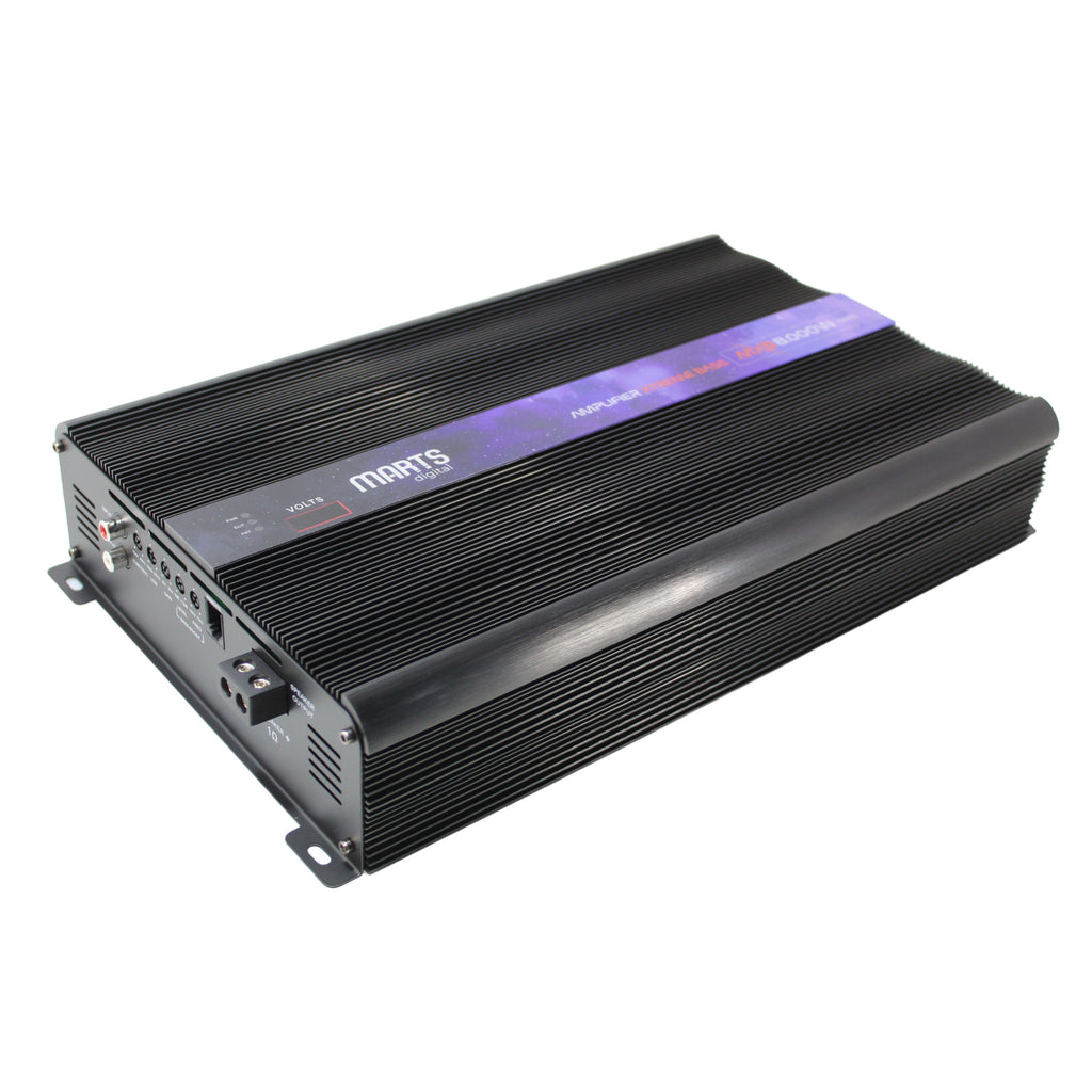 Marts Digital 8000W Monoblock 1 Ohm Class D Amplifier w/ Bass Knob