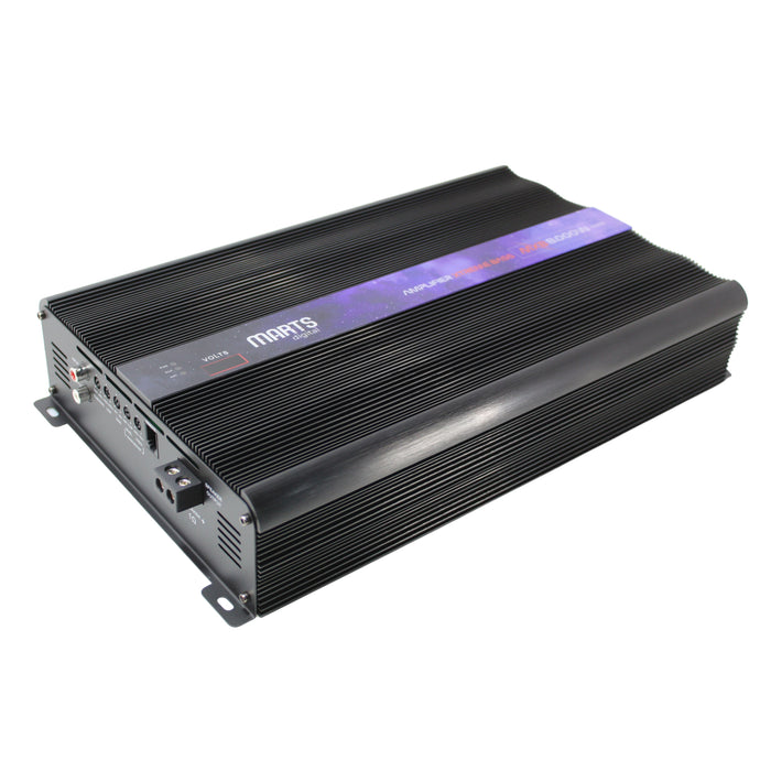 Marts Digital 8000W Monoblock 1 Ohm Class D Amplifier w/ Bass Knob MXB-8000-1