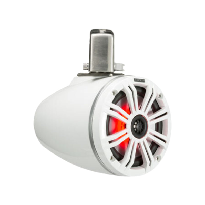 Kicker Pair of White 6.5" 195 W Marine Coaxial Tower System Speakers 45KMTC65W