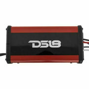 Compact DS18 waterproof mono amp with 700W max power. Ideal for ATV, UTV, and marine audio systems. Rugged, powerful, and ready for the elements. Amplifier Front Angle