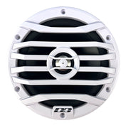 Front view of the Deaf Bonce DB-RX-7E 7-inch waterproof marine coaxial speaker showing the grille and cone design.