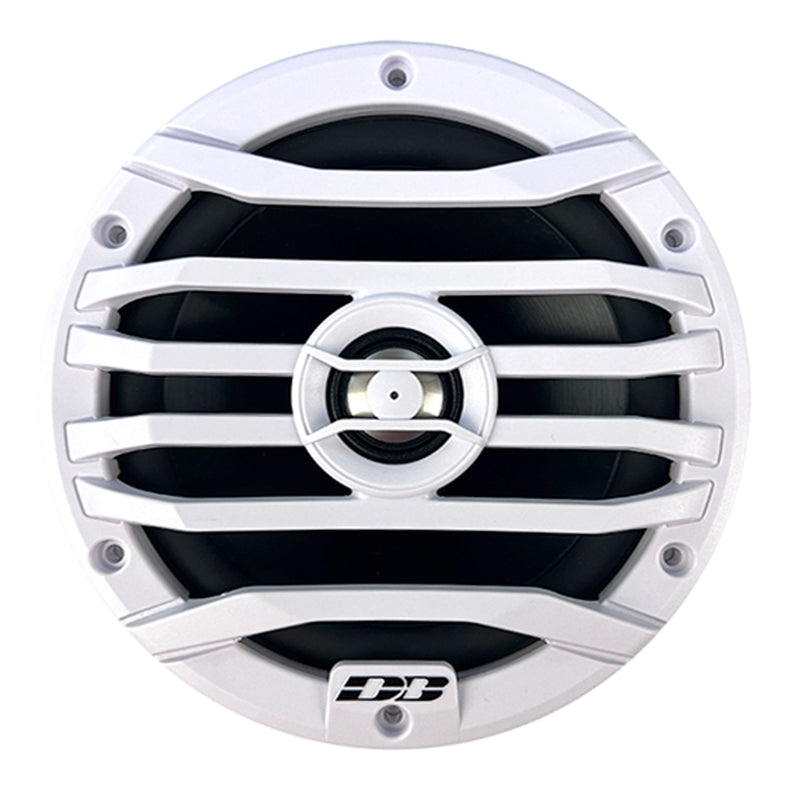 Front view of the Deaf Bonce DB-RX-7E 7-inch waterproof marine coaxial speaker showing the grille and cone design.
