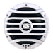 Front view of the Deaf Bonce DB-RX-7E 7-inch waterproof marine coaxial speaker showing the grille and cone design.