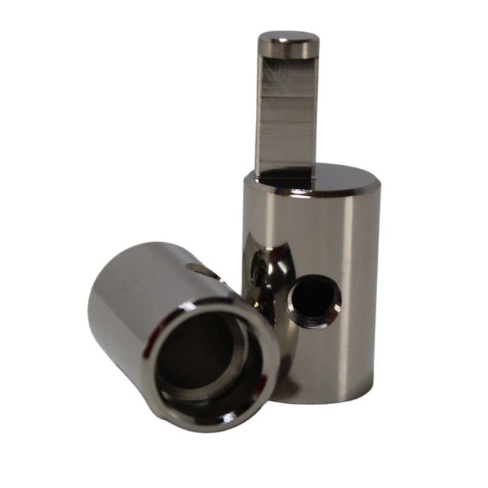 Adapt 4GA cable to 8GA amp inputs with ILL Customz LC-4-TO-8 adapters. Nickel-plated, corrosion-resistant, with heat shrink for a clean, pro install.

 view of pair