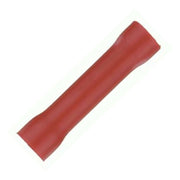 Single butt connector pictured. Install Bay RVBC825 | 8 Gauge Red Vinyl Butt Connectors – 25 Pack