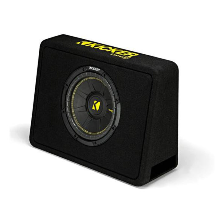 Kicker CompC Series 10" 300W RMS 4-Ohm Ported Subwoofer Enclosure - 44TCWC104