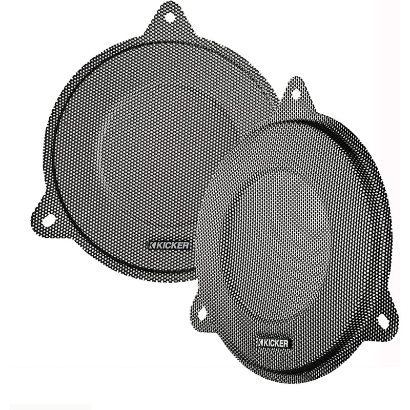 Kicker HDSG "Bat Wing" Steel Speaker Grilles 2014+ Harley Street Glide 45HDSG