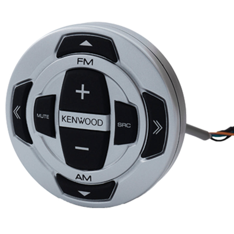 Kenwood 2.625" Marine Wired Remote Control With Waterproof IPX7 Design