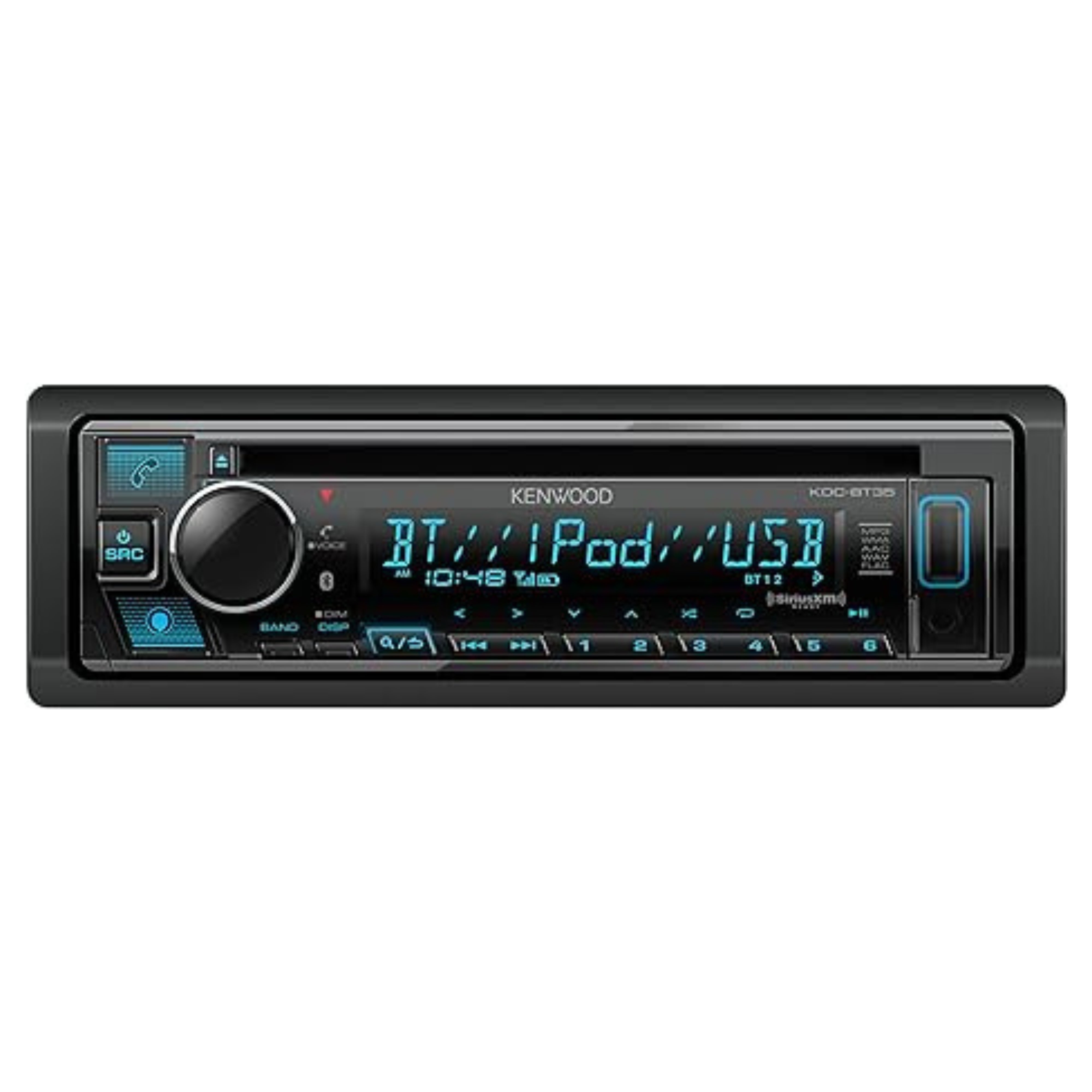 Kenwood KDC-BT35 Single DIN CD Receiver | Bluetooth & USB Audio