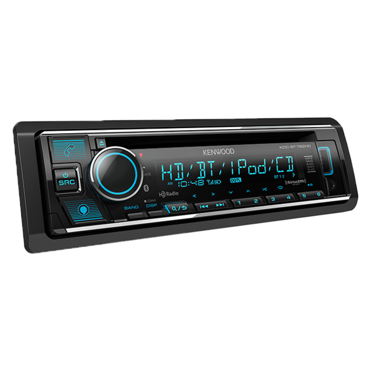 Kenwood KDC-BT782HD Single DIN CD Receiver | Alexa, Bluetooth, USB