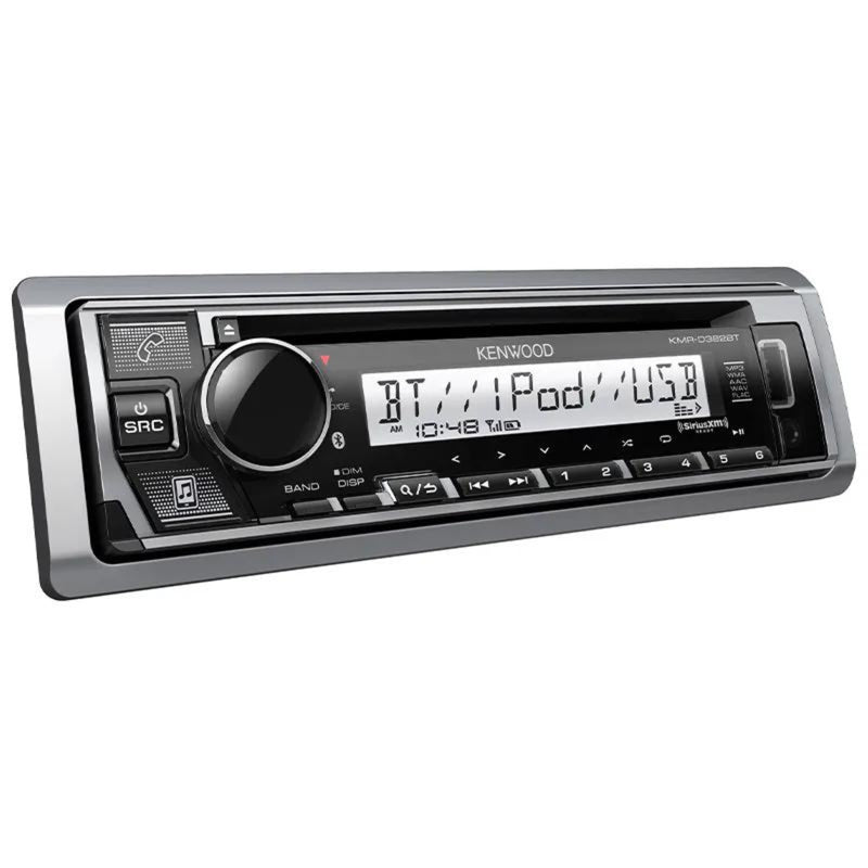 Kenwood Marine Bluetooth Single DIN Digital Media & CD Receiver KMR-D382BT