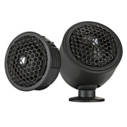 Upgrade your highs with Kicker 46KST2004 KS tweeters. 3/4" silk dome, 65W RMS, 4 ohm, flush/surface mount options, in-line crossover Tweeter Pair View