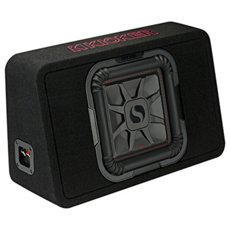 Kicker TL7T Series Compact 10" 500W RMS 2-Ohm Loaded Subwoofer Enclosure