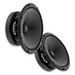 Pair of Deaf Bonce Apocalypse 6.5" Midrange Speakers 130W RMS 4-Ohm AP-M61SE Front side and front side angle view.
