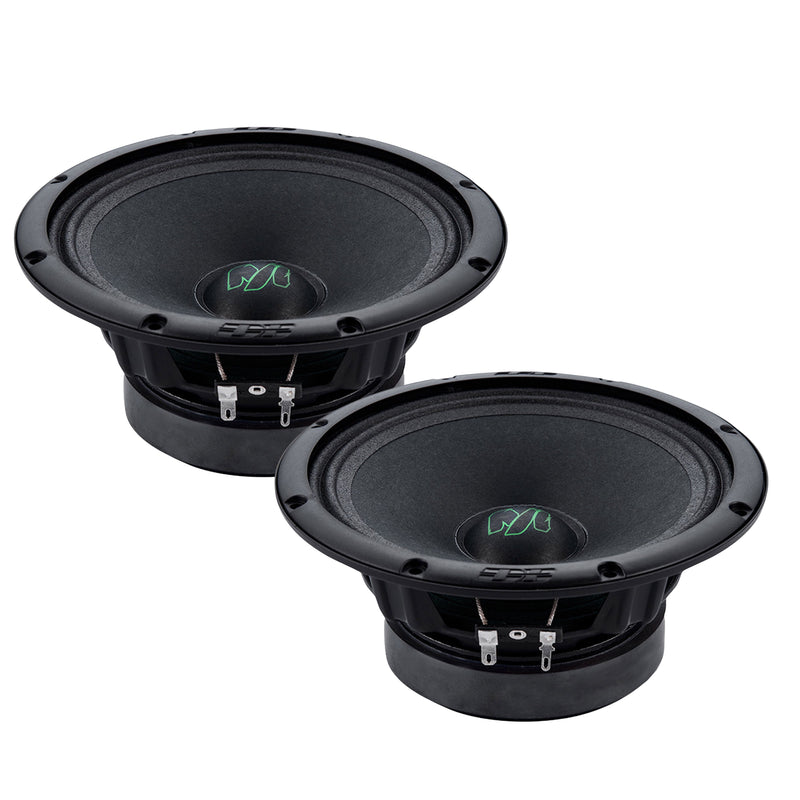 Pair of Deaf Bonce Machete MM-60 V2 midrange speakers designed for 90W RMS power and high SPL performance.