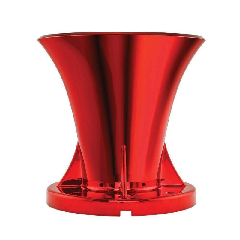 Red Aluminum Horn Cover | PRO-HPR-RD for DS18 PRO Drivers Side Profile view