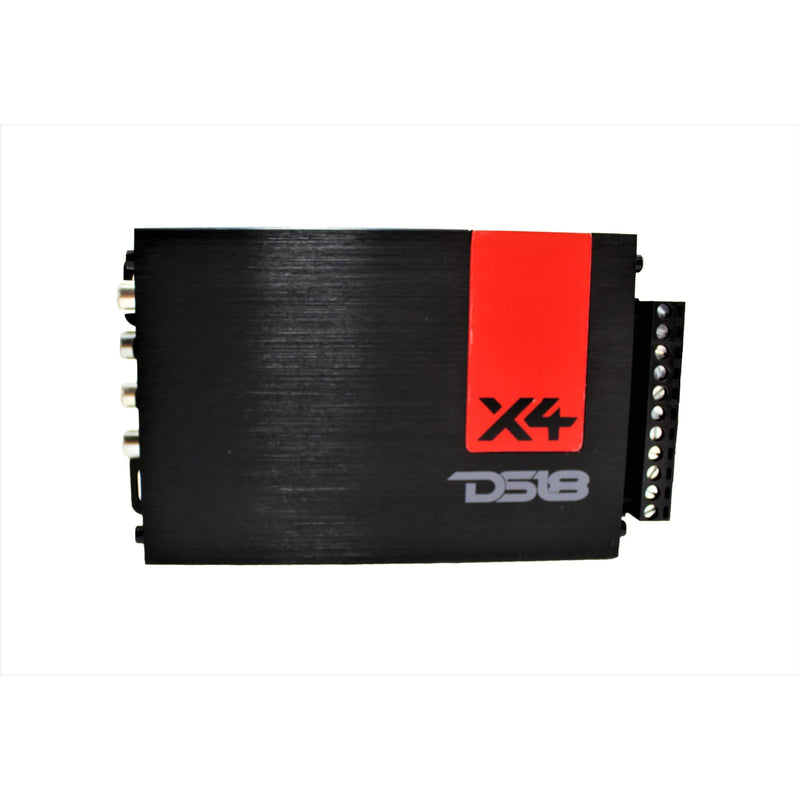 4 Channel 1320W Class-D 4-Ohm Compact Amplifier DS18 X4 Series