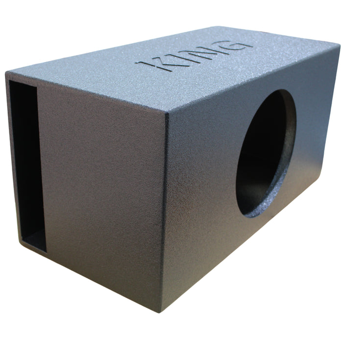 King Boxes 12" Single SPL Vented Sprayed Universal Subwoofer Box AK-12VLS