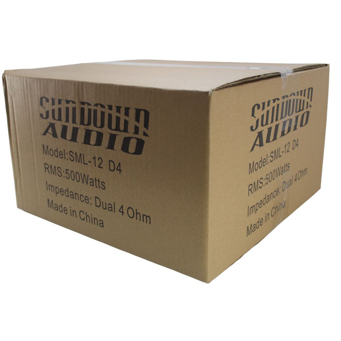 Sundown Audio SML 12" 500W RMS Dual 4 Ohm Subwoofer SML-12-D4