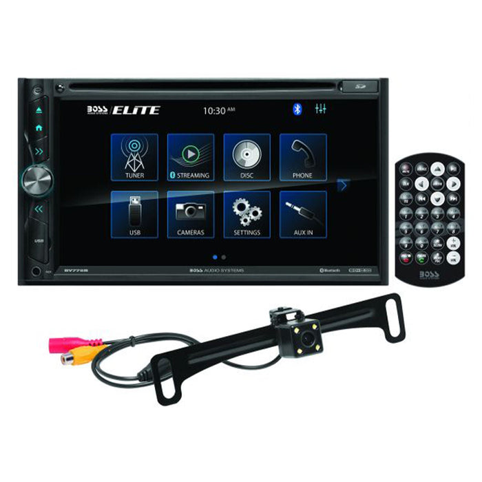 BOSS 6.95" Touchscreen Radio with Bluetooth, DVD/CD/USB/SD, Rear Camera & Remote