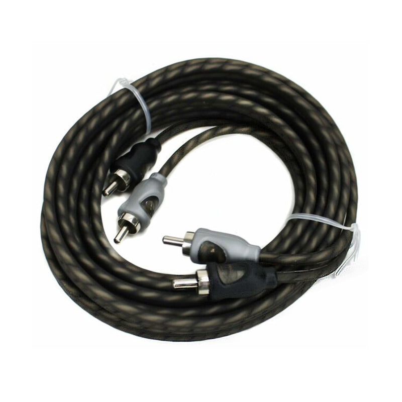 Rockford Fosgate RFI-20 20ft. Twisted Pair OFC Signal RCA Cable