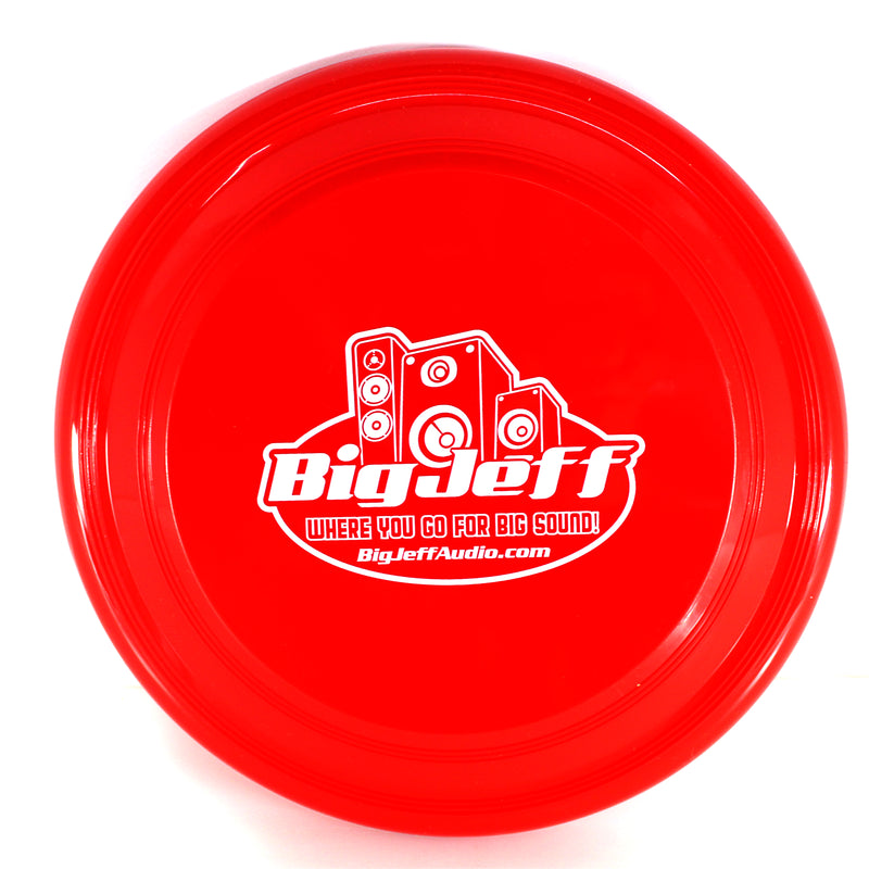 Official Big Jeff Audio Red Frisbee