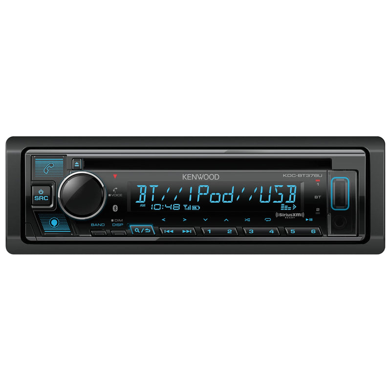 Kenwood Single DIN Bluetooth AM/FM CD USB Car Stereo Receiver KDC-BT378U
