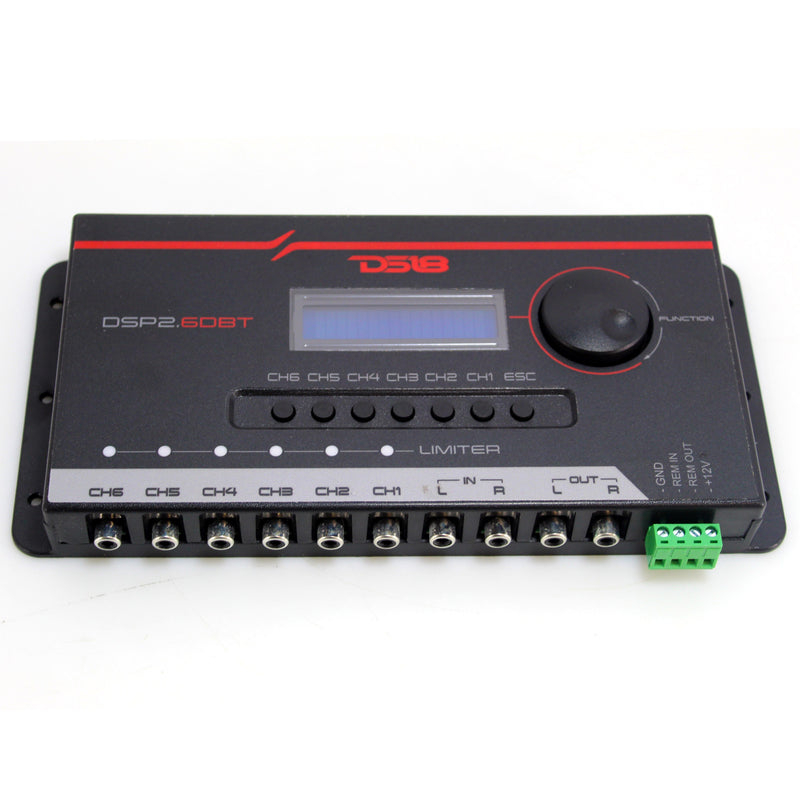 DS18 DSP Crossover & Equalizer 6 Channel Digital Processor Bluetooth DSP2.6DBT