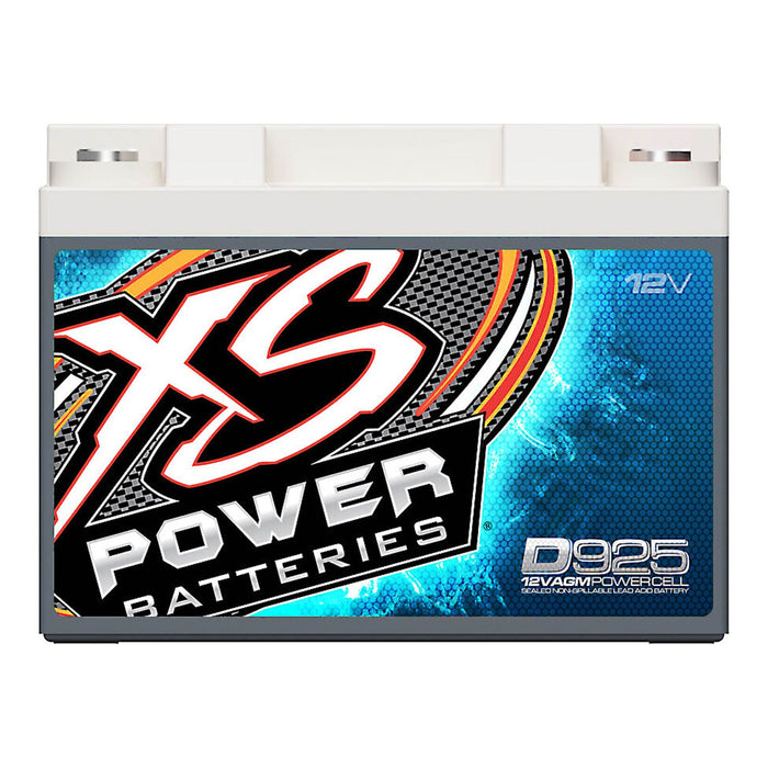 XS Power 12V AGM Battery 2000 Max Amps 641 Ca Car Audio + Terminal Hardware D925