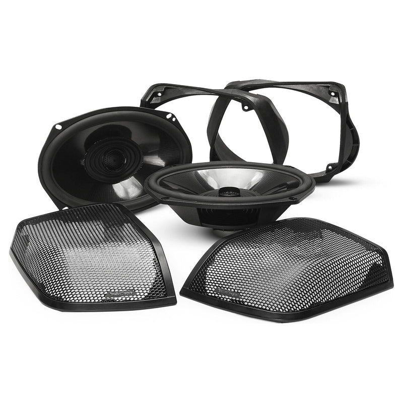 Rockford Fosgate Harley Davidson Amplifier, 6 Speakers & Amp Kit 2014+