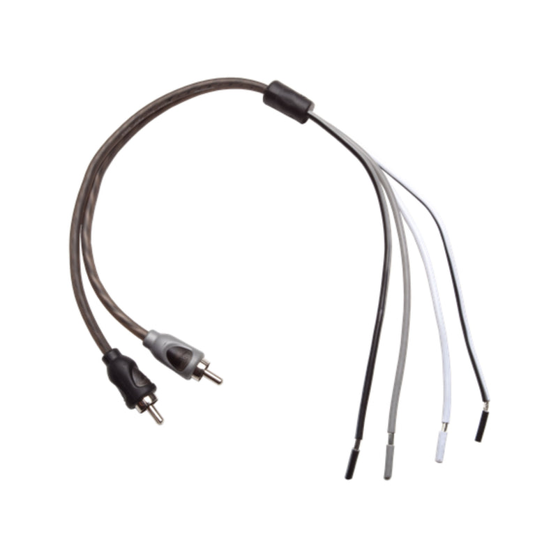 Rockford Fosgate Speaker Wire to Male RCA Adapter OFC/Platinum Plated RFI2SW