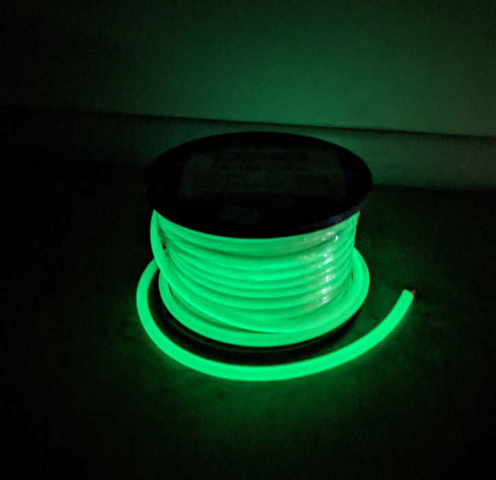 10 FT 4 AWG DS18 Power Ground Wire Glow In The Dark Ultra Flex Copper Mix