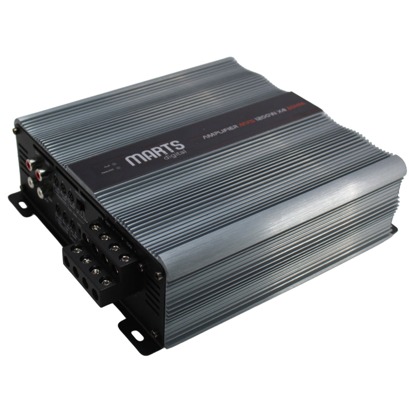 Marts Digital MXS Series 4 Channel 1.2K Class D 2 Ohm Amplifier MXS-1200X4-2-V2