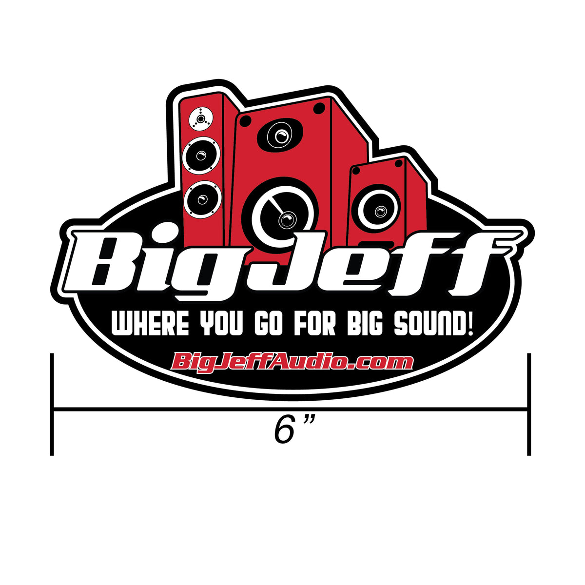 6" Big Jeff Online Decal — Big Jeff Online Inc