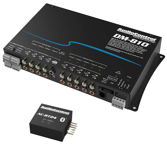 AudioControl 8-Input 10-Output DSP Matrix Processor w/ BT Audio Streamer DM-810