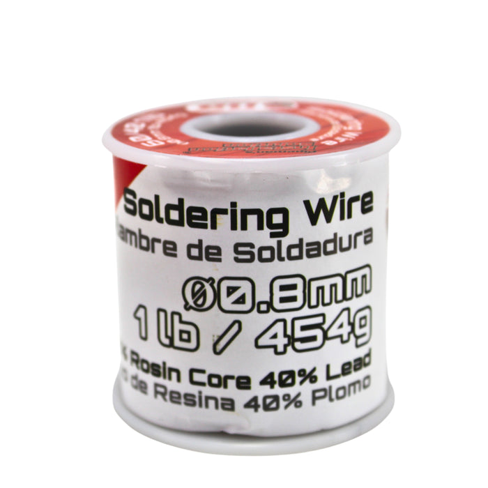 Installation Solutions 1 LB Spool of 60% Rosin Core 40% Lead Solder 0.8mm