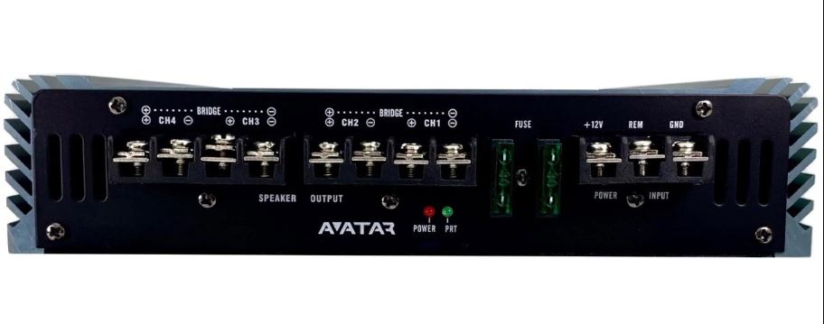 Avatar ABR-460.4 4 Channel Class AB 460 Watt Black Amplifier Buran Series