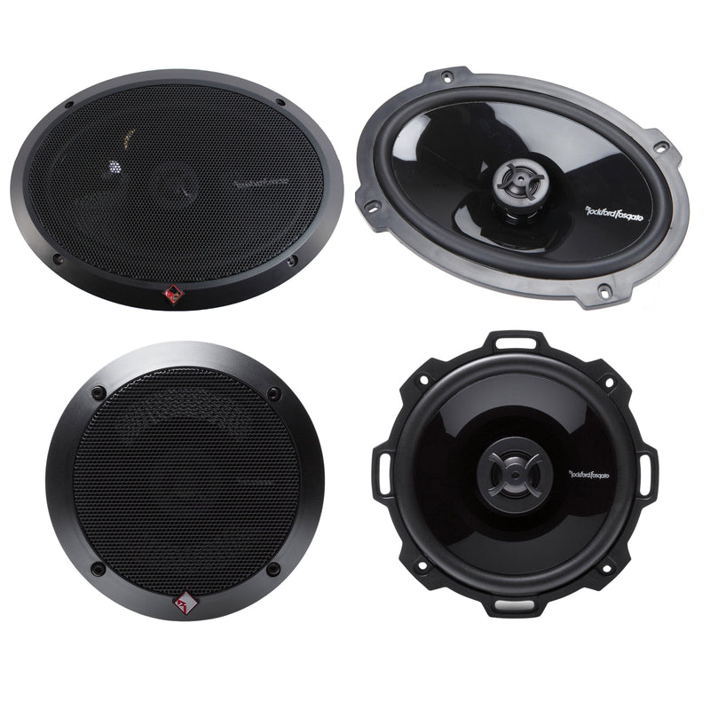 Rockford Pair of 5.25" 160W 4 Ohm 2-Way & Pair of 6x9" 300W 4 Ohm 2-Way Speakers