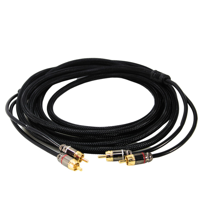 Full Tilt Audio HQ Series 12FT RCA Gold Plated Tip 2 channel Cable FT-RCA12.0-HQ