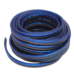 Kicker 16 Gauge 20-Foot Speaker Wire Silver-Tinned Oxygen Free Copper Blue/Clear