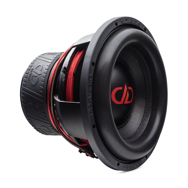 DD Audio 12 Inch Dual 4 Ohm 4500W Peak/1500W RMS Power Tuned Subwoofer 712F-D4