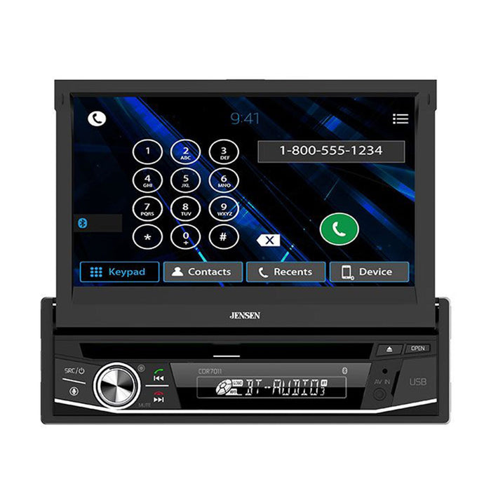 Jensen 7" Motorized 1-Din Touchscreen LCD Bluetooth Radio CD/DVD/USB CDR7011