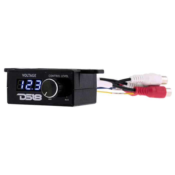 DS18 Universal Remote Amplifier Level Controller /w LED Voltmeter Bass Knob BKVR