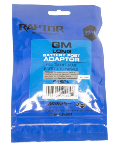 Metra Long GM Side Post Adapter Battery Terminal 24K Gold Plated R4SPL