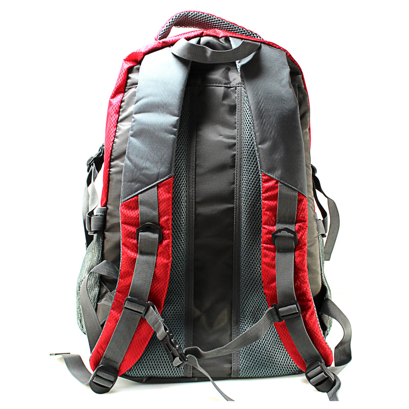 Official Big Jeff Audio Red/Gray Laptop 20" Commuter Backpack with Logo