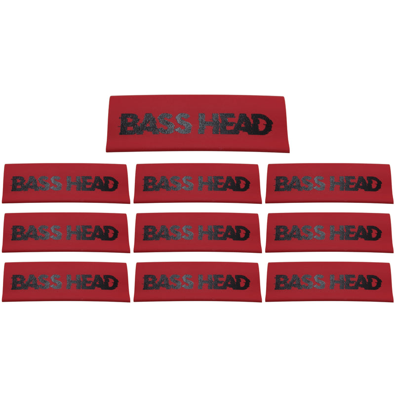 Official Big Jeff Audio BASSHEAD Heat Shrink 4 to 6 Gauge 10 Pack Red.