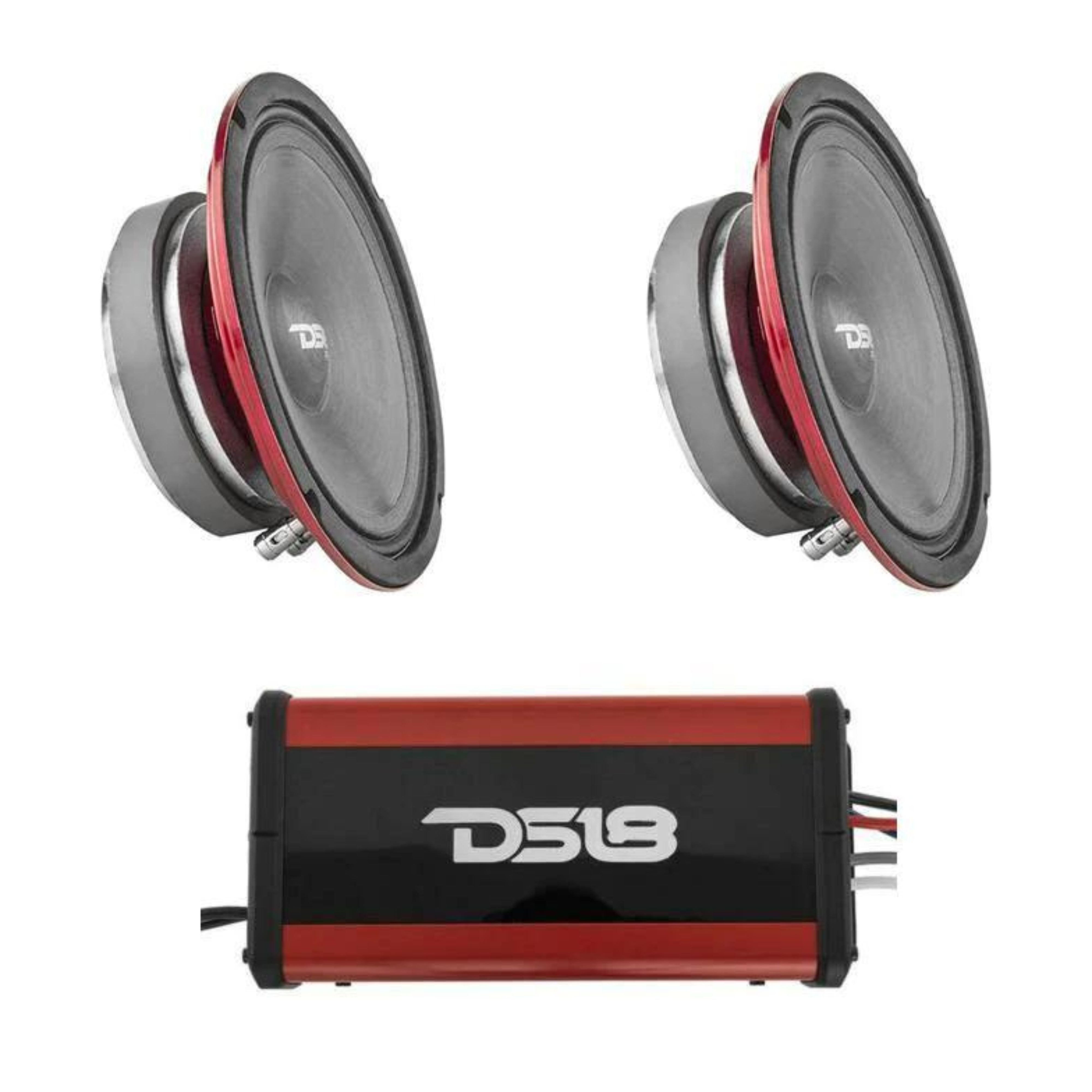 DS18 MP6/BK 6.5 2-Way Marine Audio Speaker 180 Watts Black.