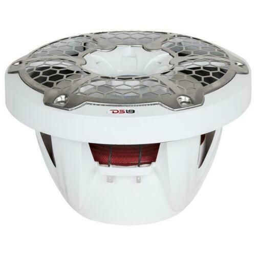 DS18 Hydro 10" White Marine Subwoofer Powersports 600W 4 Ohm RGB LED NXL10SUB